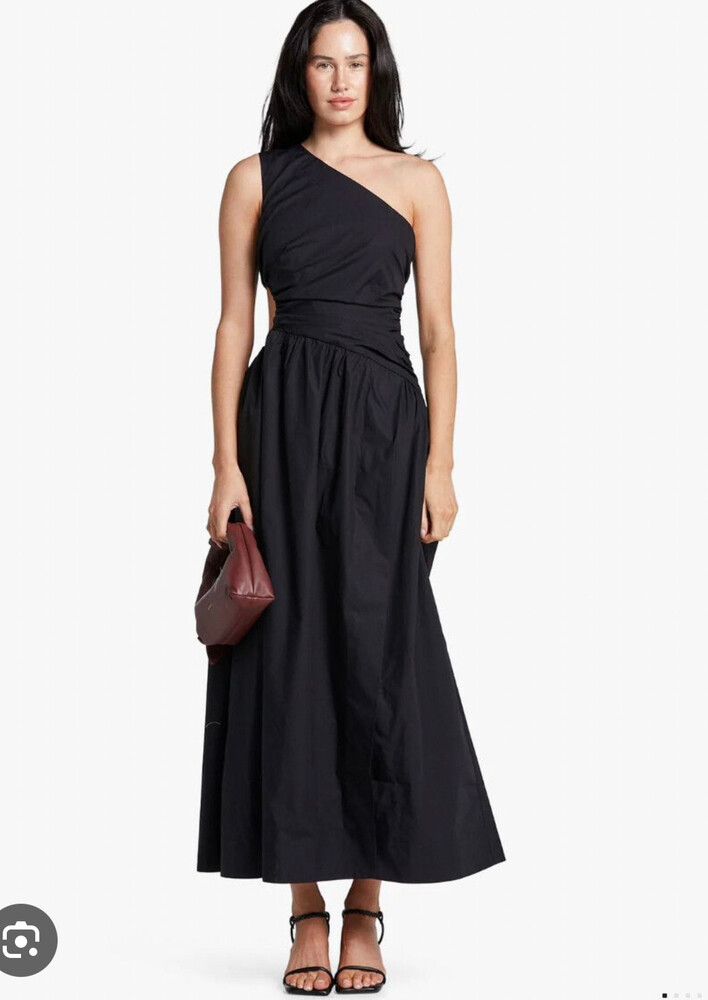 Shona Joy Josephine Astmmetrical Cut Out Maxi Dress