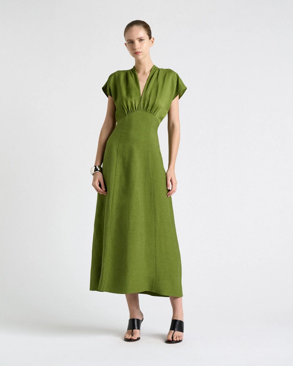 Cue - Viscose Blend Sculpted Bodice Dress