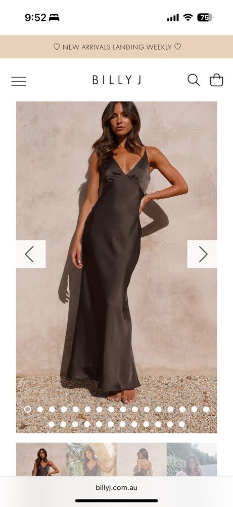 Billy J Ziah Maxi Dress - Espresso