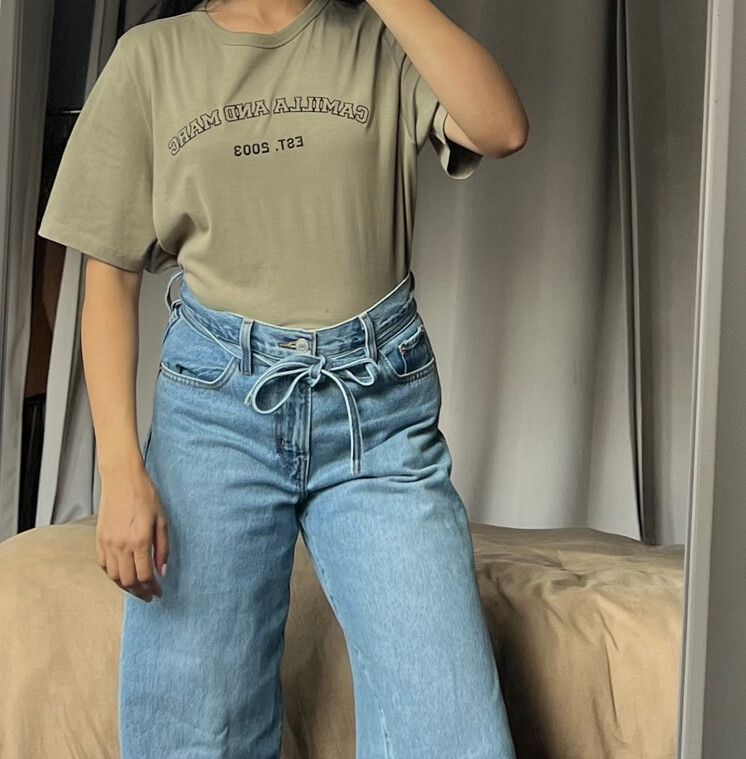 Camilla and Marc Khaki Odessa Graphic Tee