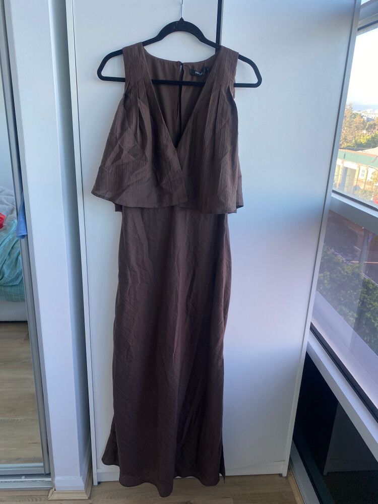 Bwldr Brown Maxi Dress
