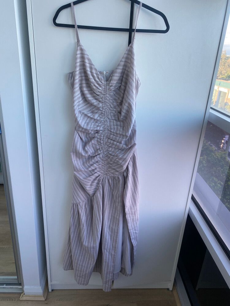 Bwldr Striped Midi Dress