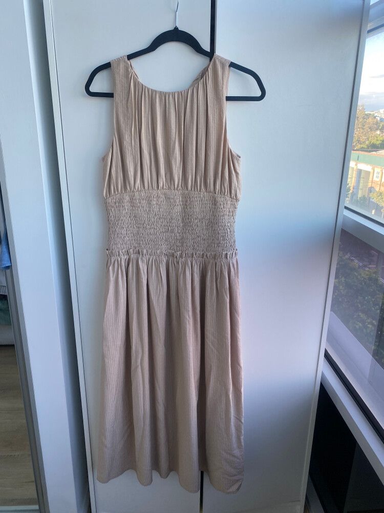 Bwldr Beige Midi Dress
