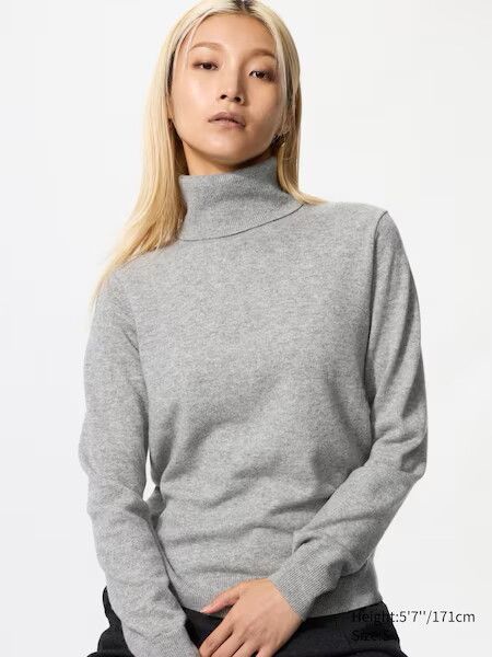 uniqlo 100% Cashmere Turtleneck Sweater
