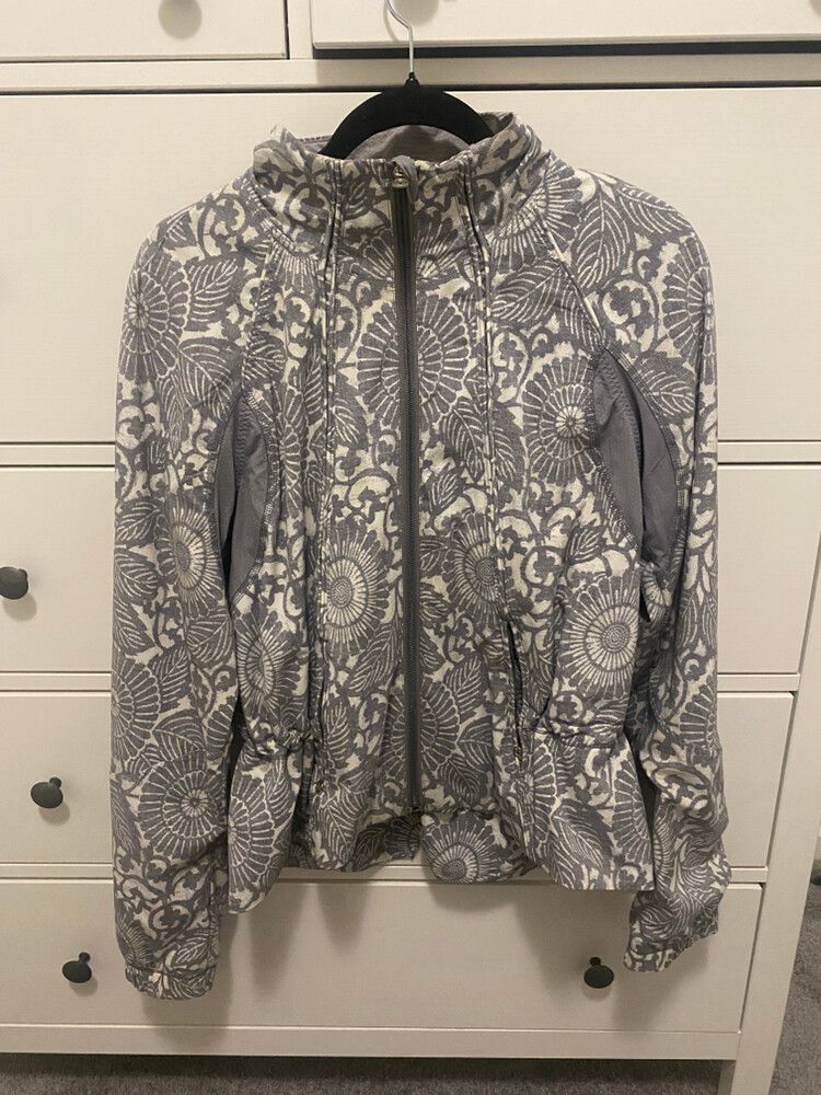 Lululemon Grey Floral Jacket
