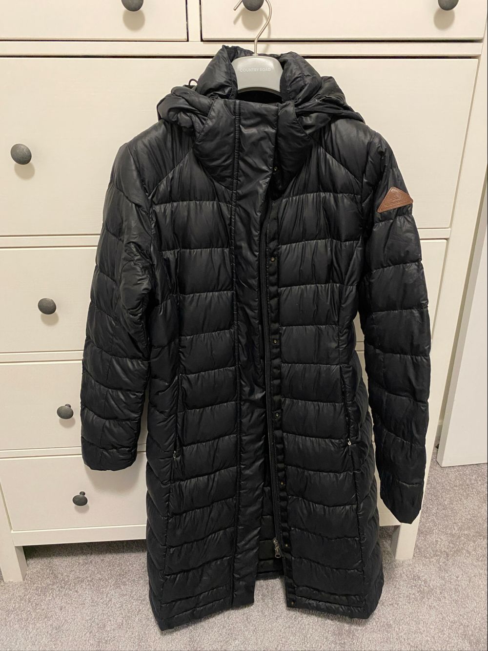 Kathmandu Black Long Puffer Coat