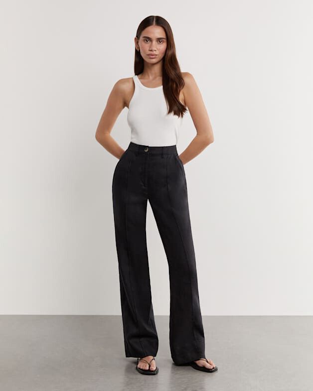 JAG kayla linen pintuck pant