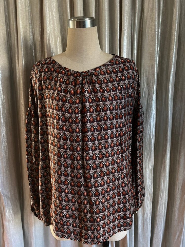 Massimo Dutti Brown patterned Blouse