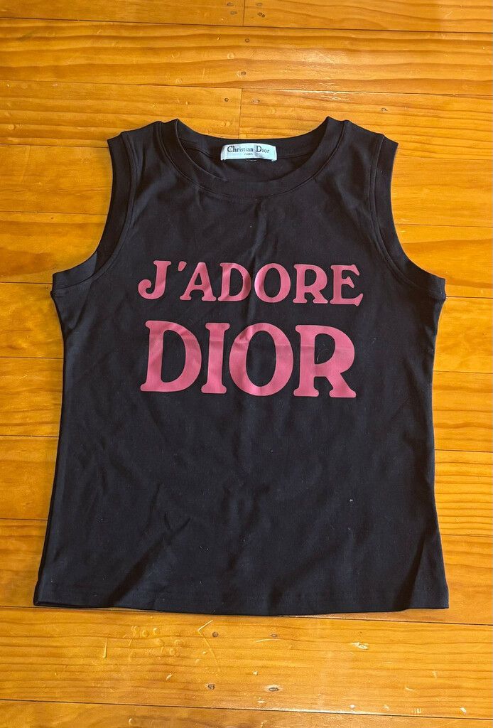Vintage Christian Dior Black Tank Top