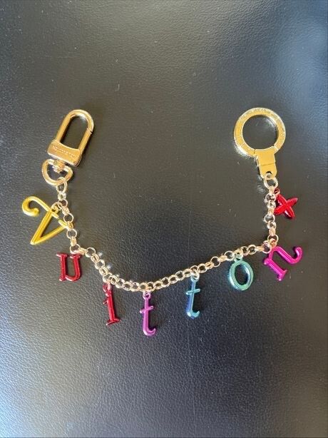 LOUIS VUITTON Metallic Multicolour Bag Charm