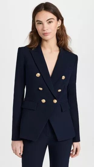 Witchery navy Double Breasted Blazer