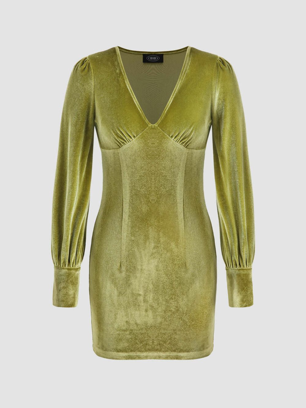 cider green velvet dress Baltic Born Womens Meghan Velvet Wrap Maxi Dress | Deep Green main image 0