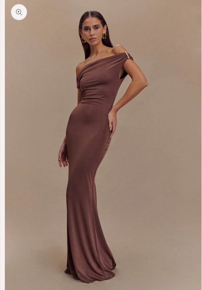 Meshki - Meshki brown dress on Designer Wardrobe Meshki - Meshki brown dress on Designer Wardrobe