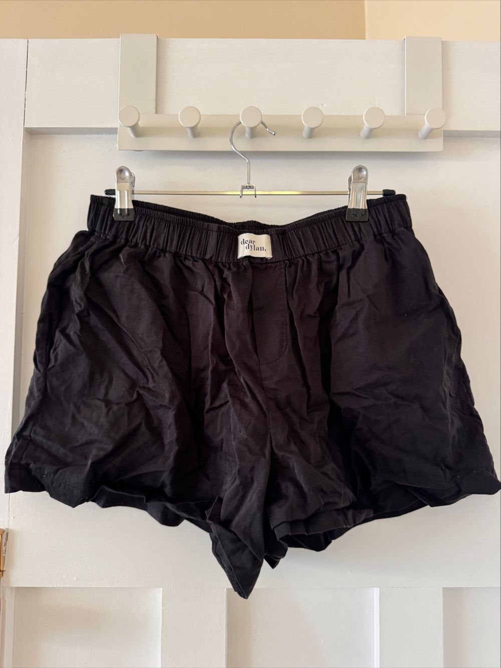 Dear Dylan Black Cotton Shorts
