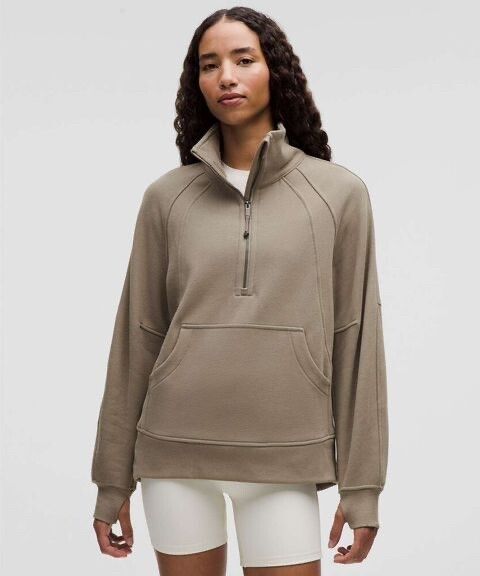 Lululemon Scuba Oversized Funnel-Neck Half Zip long
