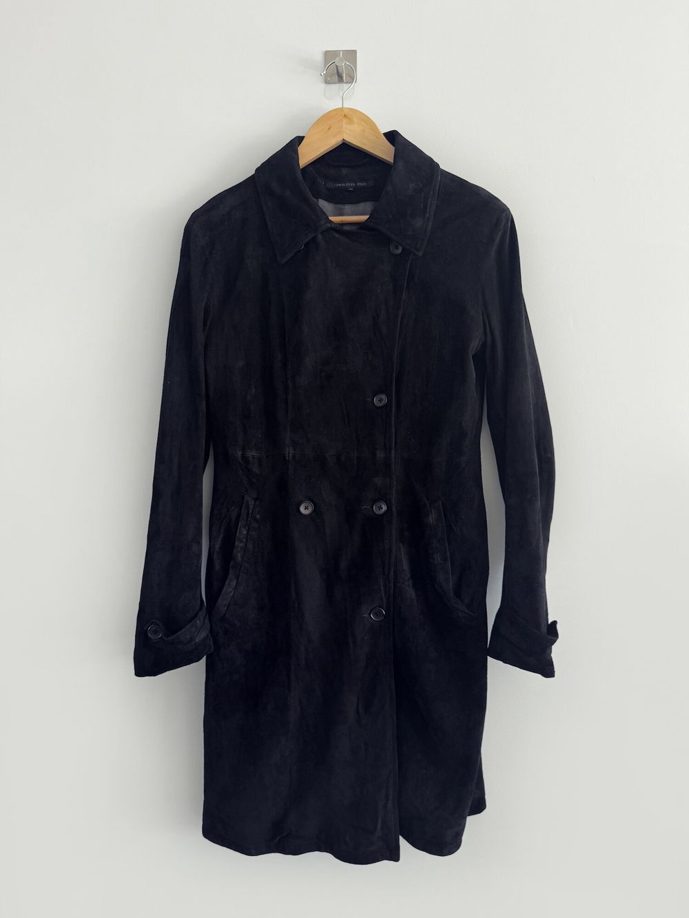 Suede Double-Breast Coat