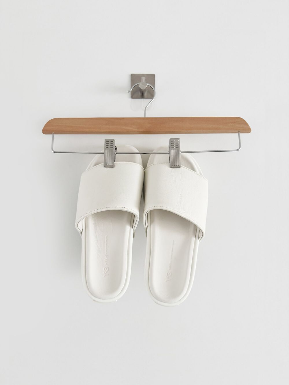Leather Platform Slides