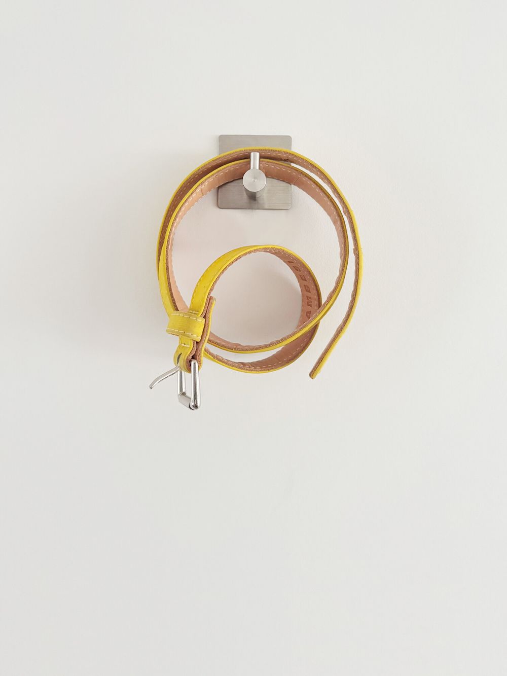 Yellow Leather Belt