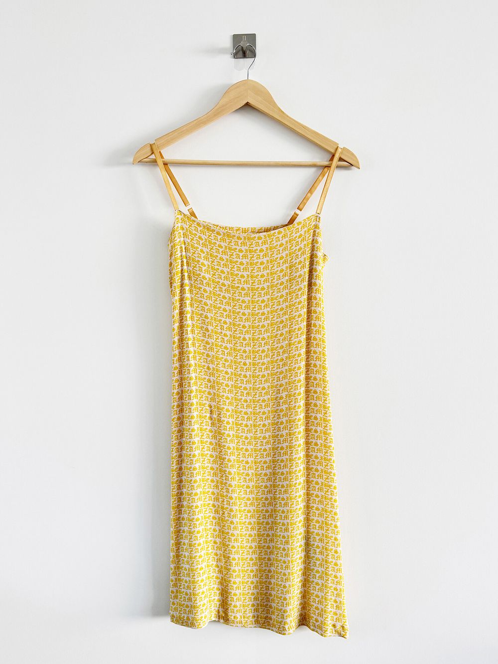 Yellow Tile Short Slip Dress