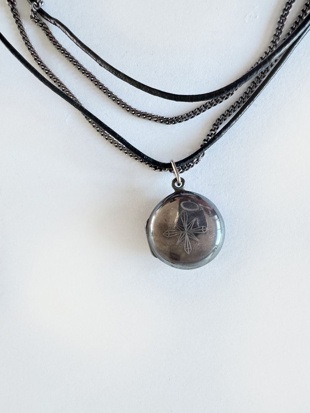 Oxidised Silver Locket