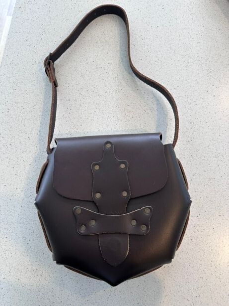 Genuine Leather Saddle Bag