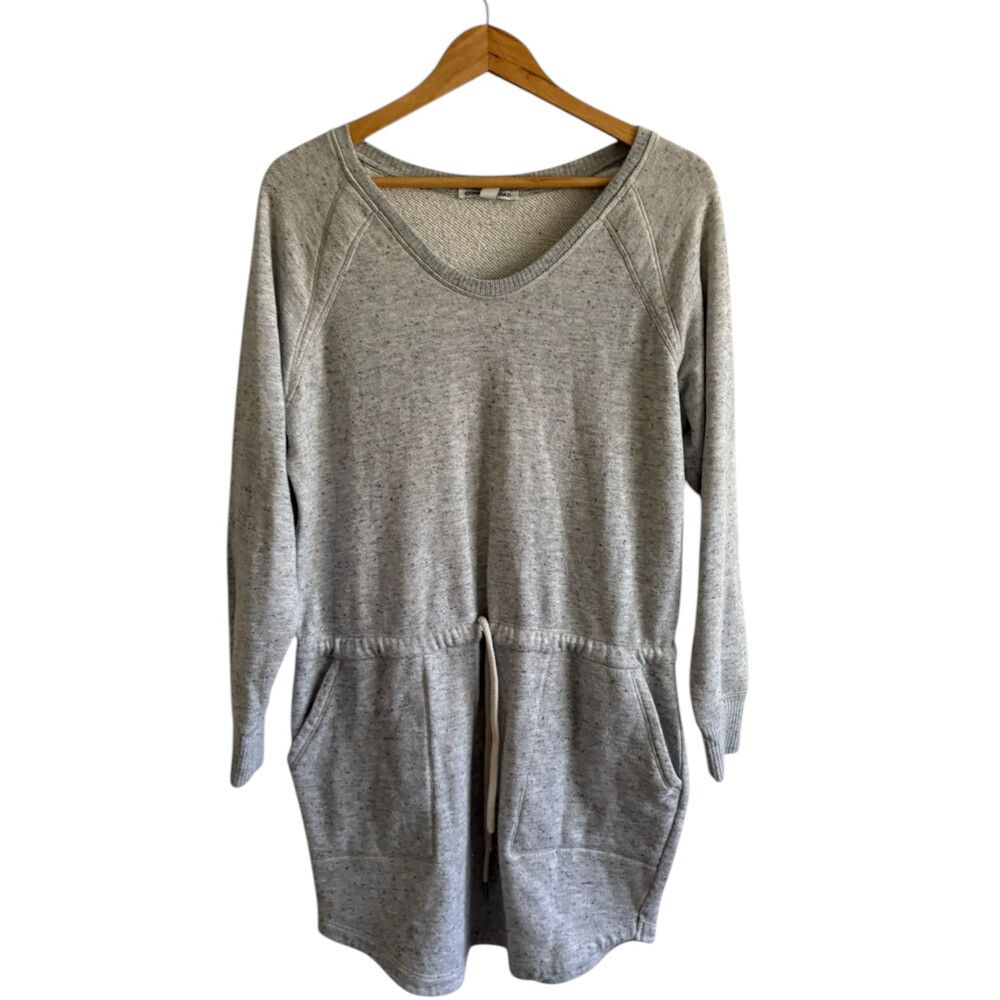 Country Road Jumper Dress Size Medium Grey Cotton Blend Pockets