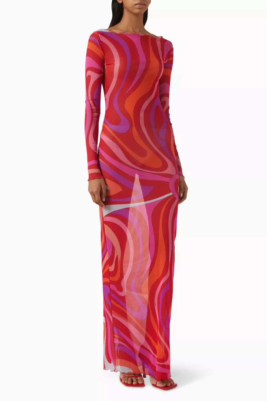 BNWOT Marmo Sheer Tulle Maxi Dress