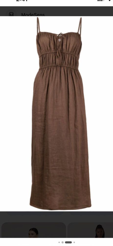 classic linen shirt dress Coastal Linen Shirt Dress main image 1