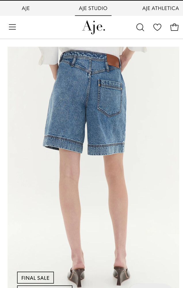 Aje Studio Denim Shorts