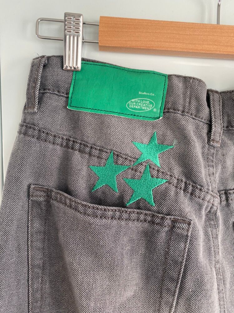 Scuffers Grey Wide Leg Jeans