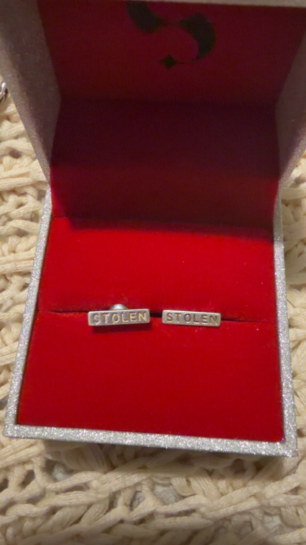 Stolen Girlfriends Club Silver Bar Earrings