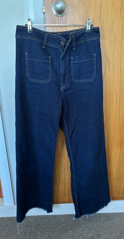 Zara Dark Blue Wide Jeans