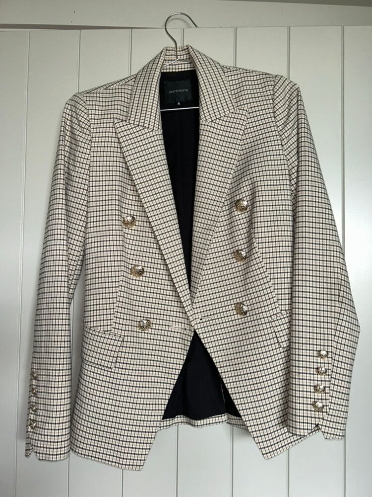 Checkered Blazer