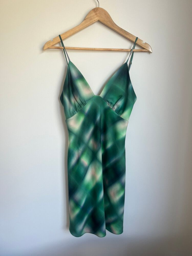 san sloane green dress Sloane Puff Sleeve Tiered Cotton Floral V-Neck Maxi Dress - Green |  Occasion Dress in Sizes XXS–6X
