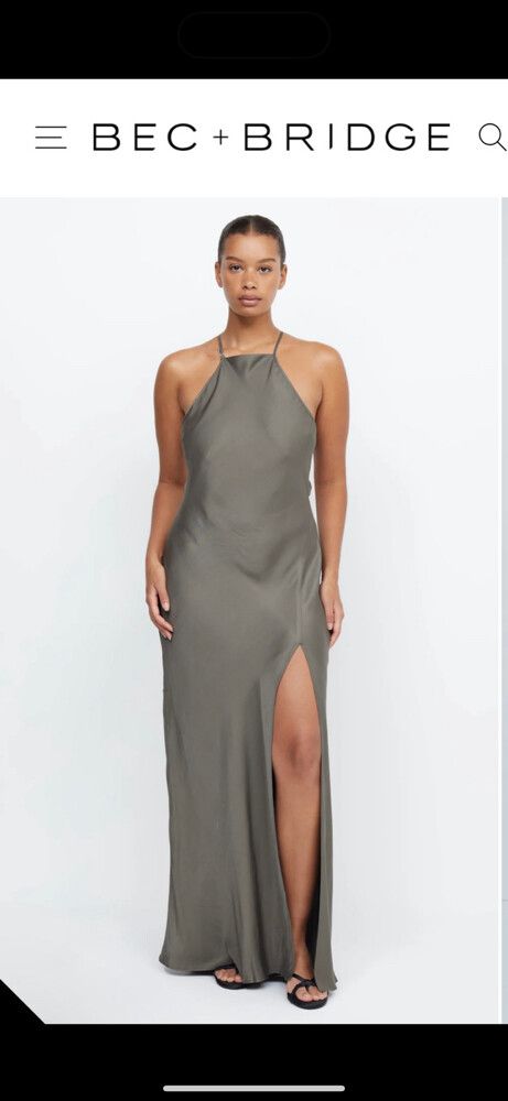 Bec + Bridge Halter Neck Maxi Dress
