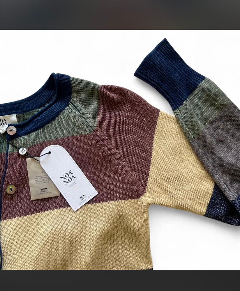 Noa Noa Denmark striped knit cardigan