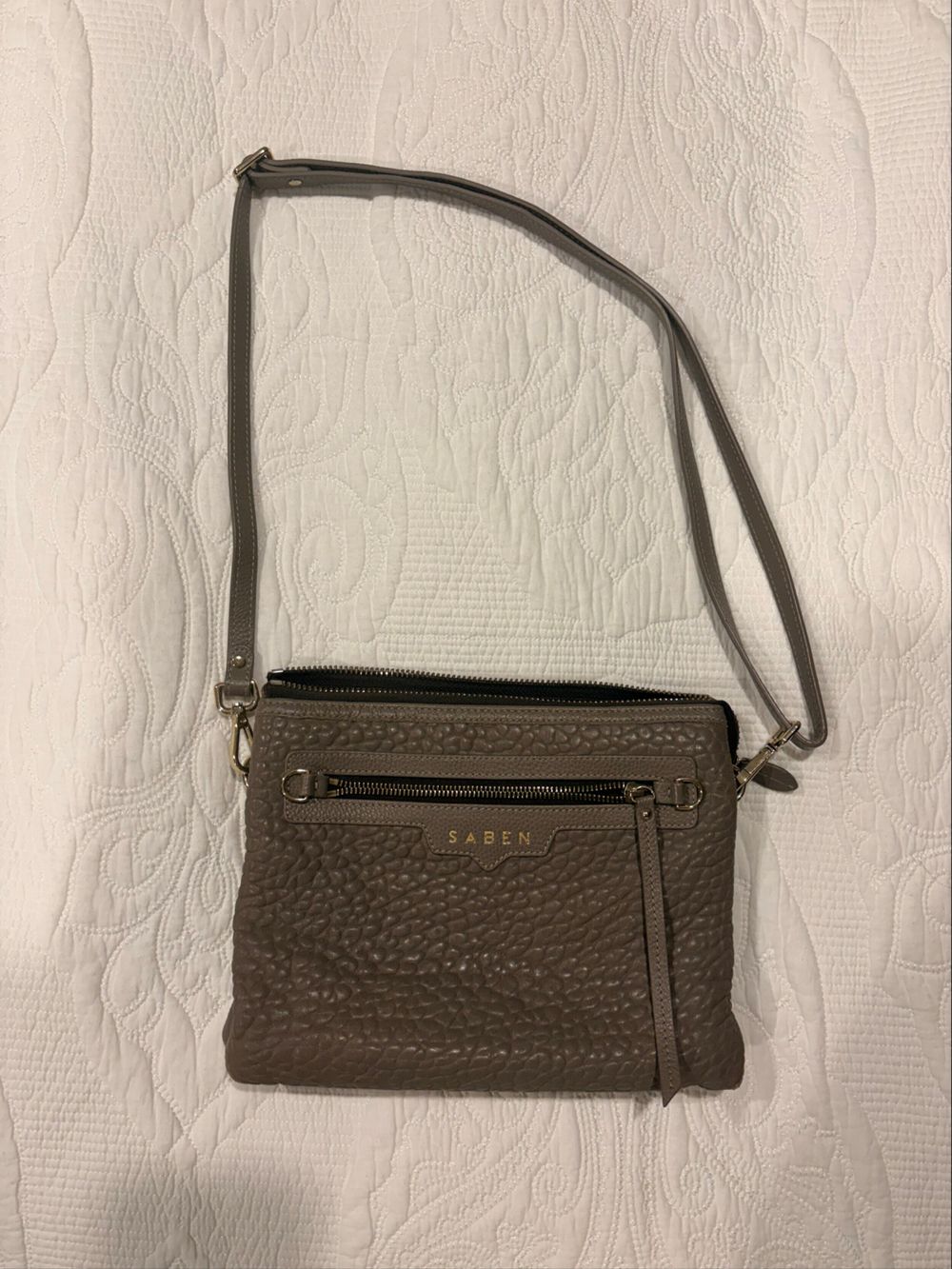 Saben Grey Crossbody Bag