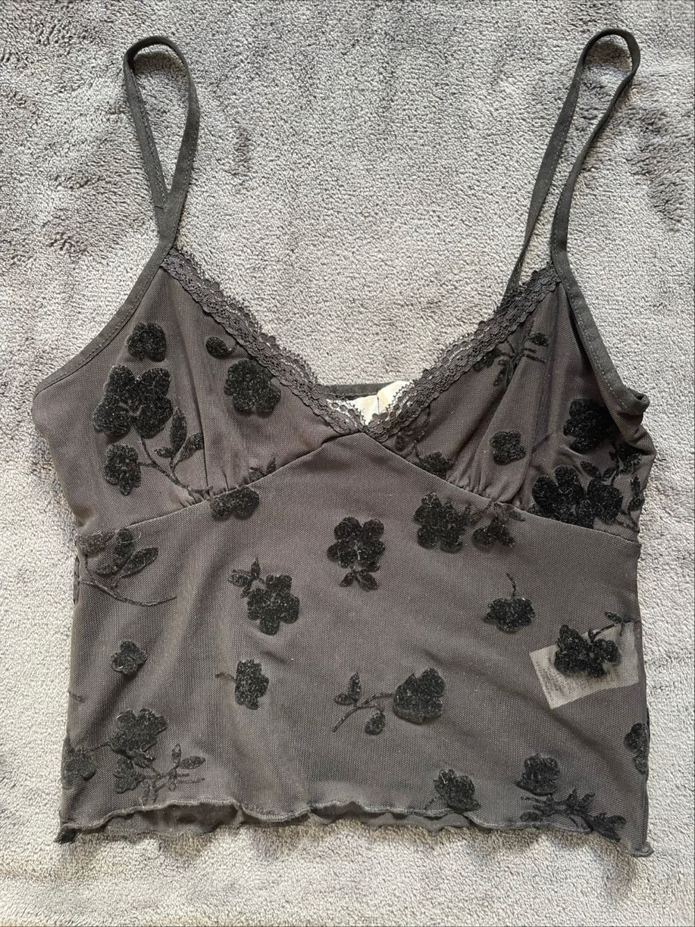 Glassons Black Floral Embroidered Camisole