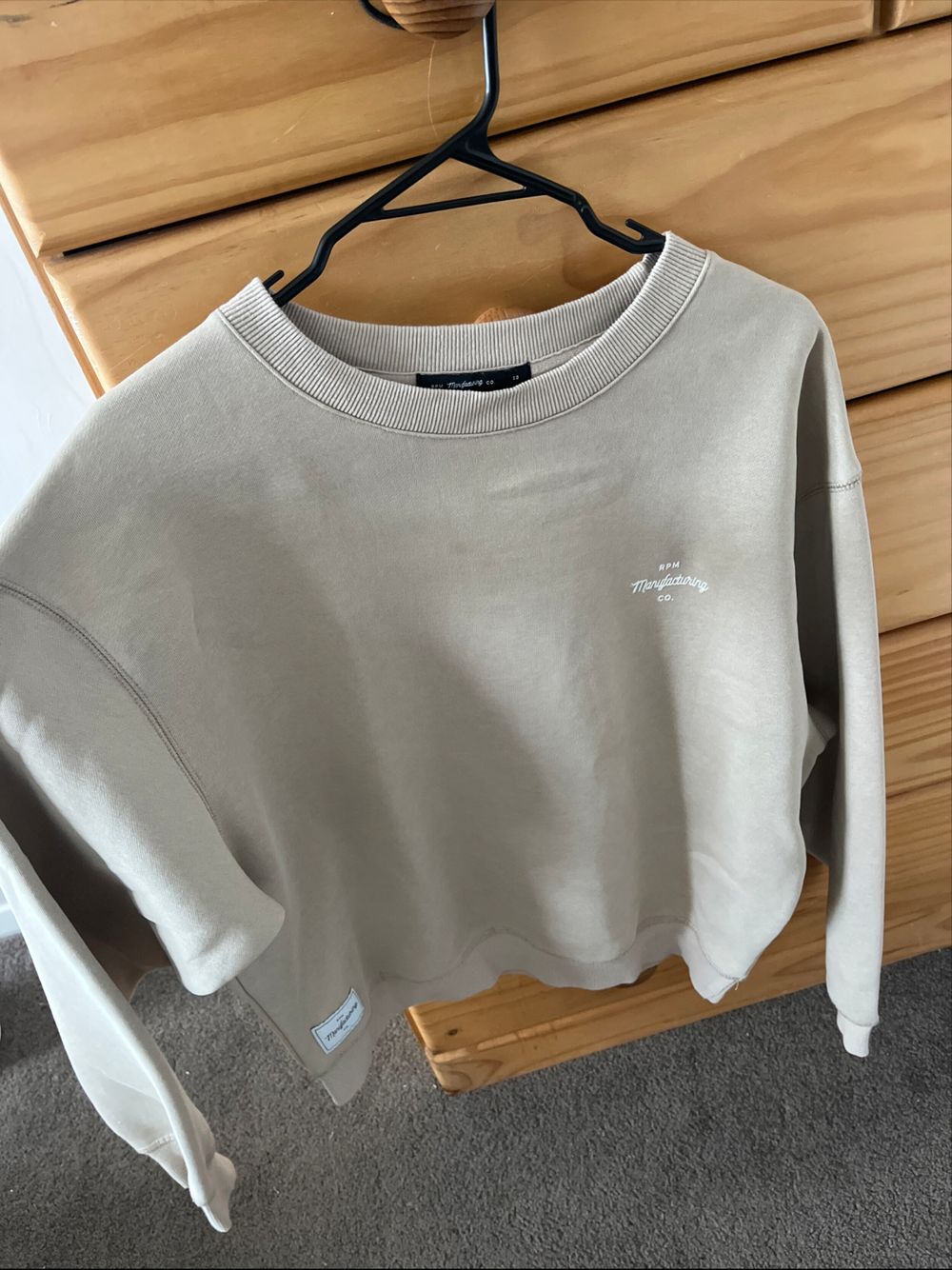 RPM Beige Crewneck Jumper