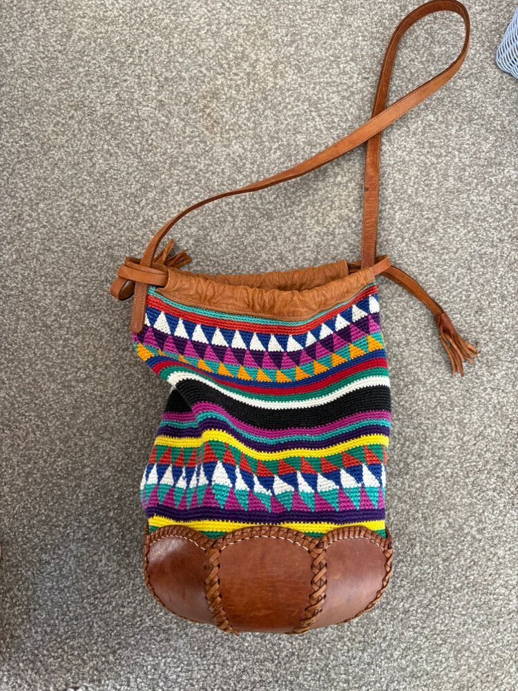 vintage Leather Bucket Bag