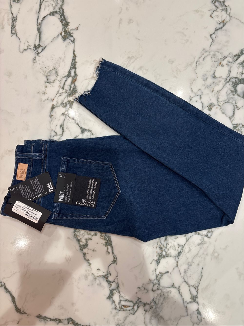 Paige Hoxton Ankle With Exposed Button Fly Raw Hem