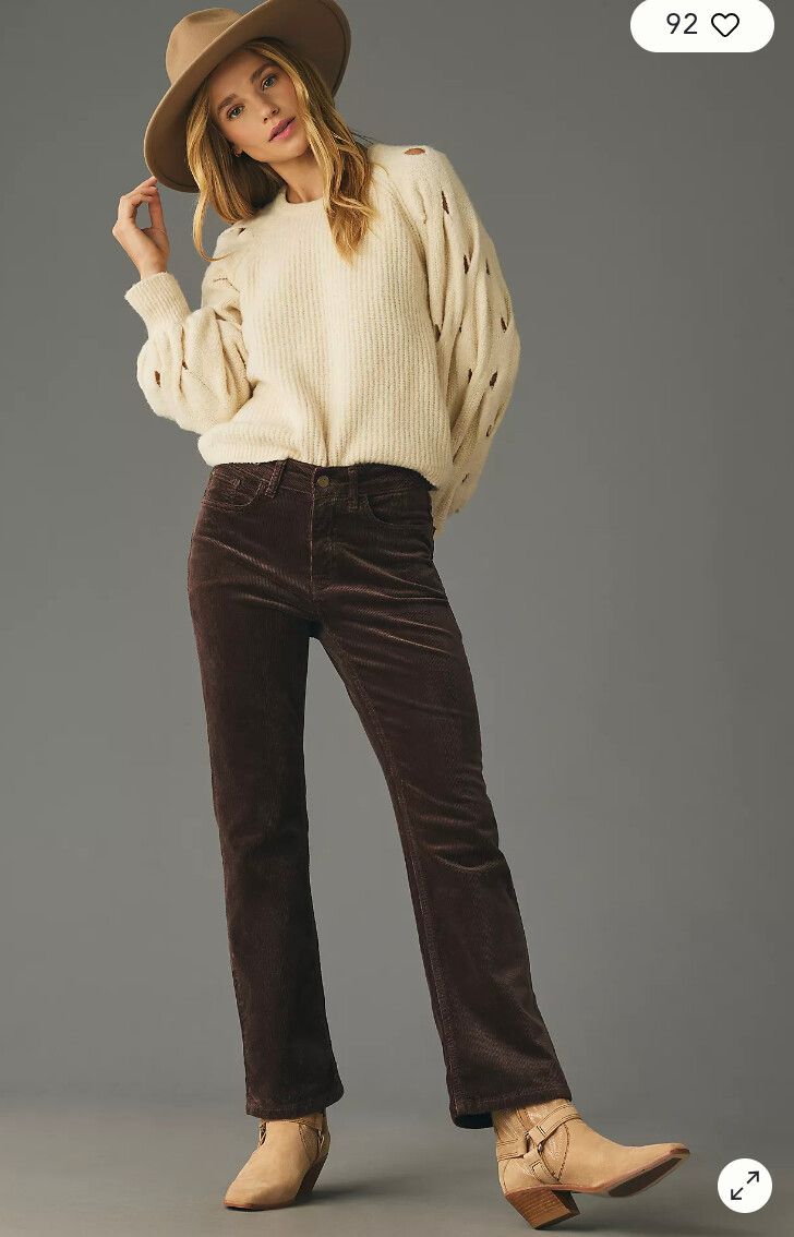 Corduroy Pants from Anthropologie (light brown)