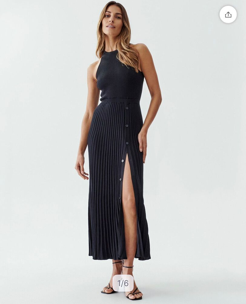 Knit Pleated Dress