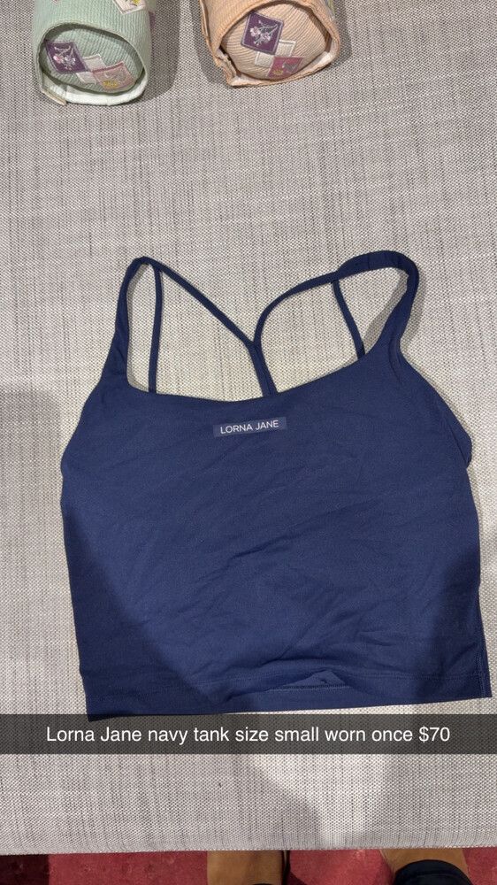 Lorna Jane Navy Strappy Tank