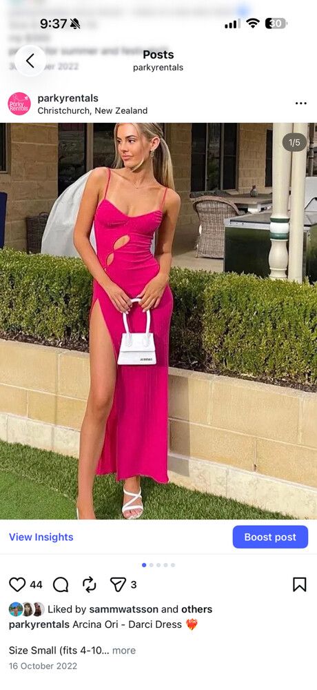 Arcina Ori darci Pink Cut-Out Midi Dress