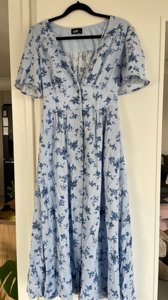 slim fit dress slacks Dream Daisy Ruffle Dress– Teuta Matoshi main image 1