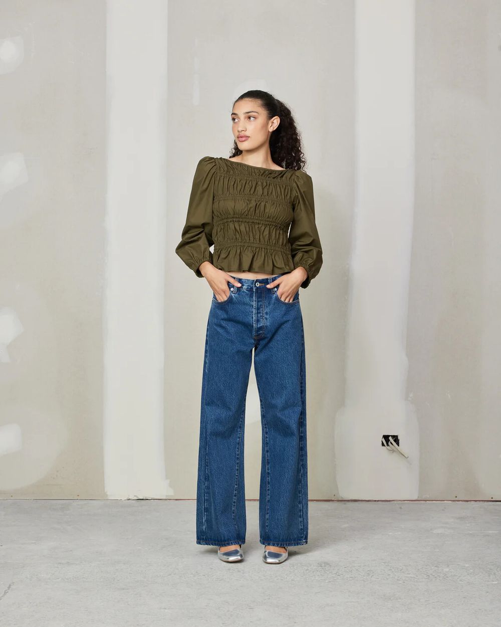 RUBY comet blouse khaki