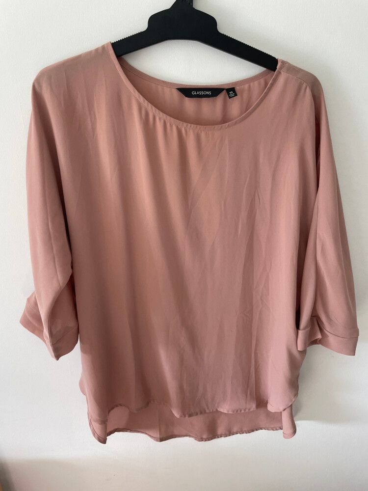 Light Pink 3/4 Sleeve Dressy Top