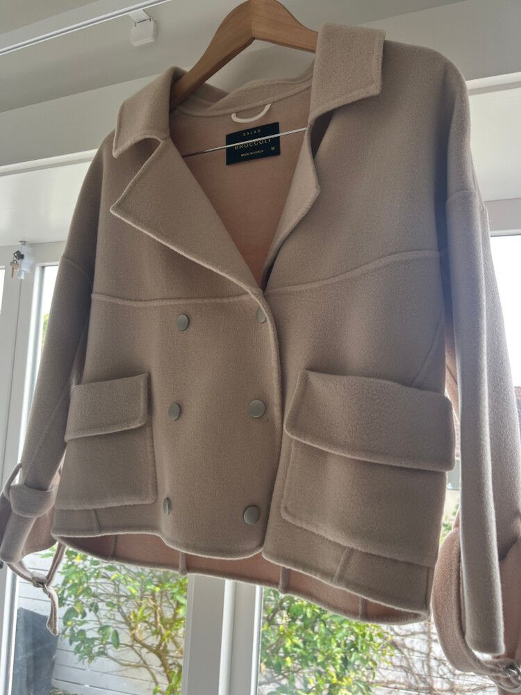 pink cashmere wool jacket