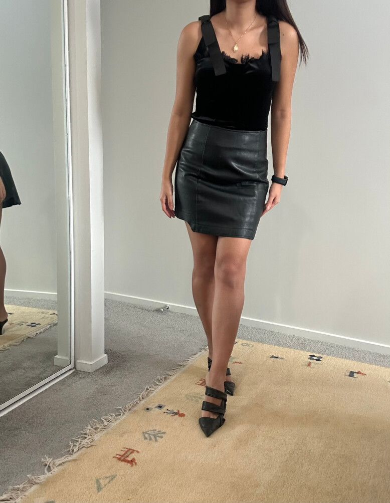 Leather Mini Skirt